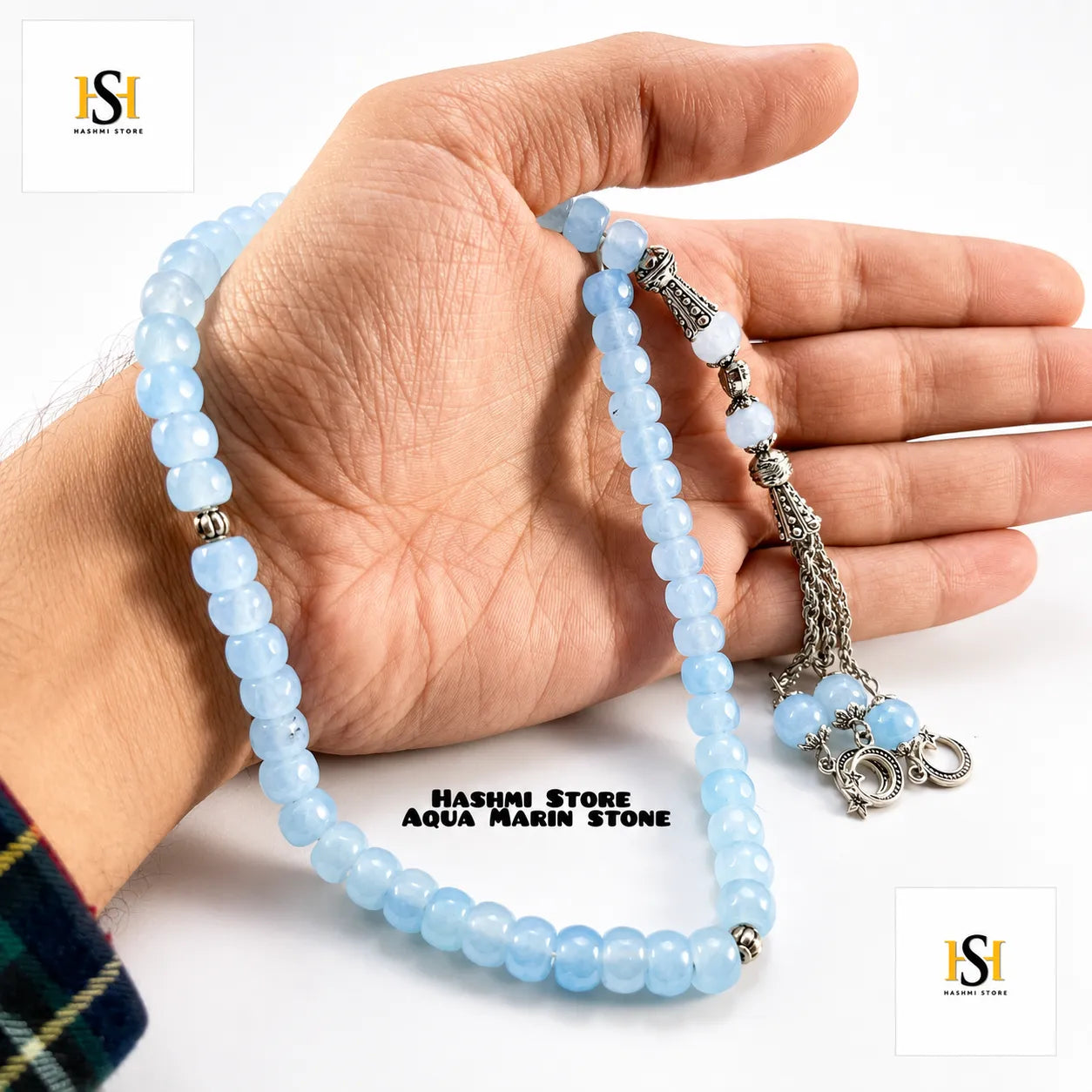 Aquamarine Stone Tasbih
