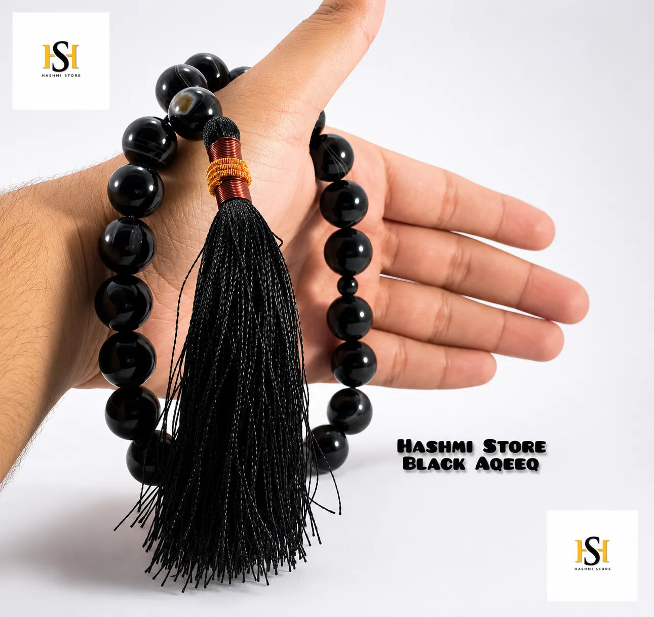 Black Aqeeq Tasbeeh