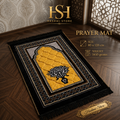 Black &amp; Gold Prayer Mat