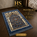 Luxury Blue Floral Prayer Mat
