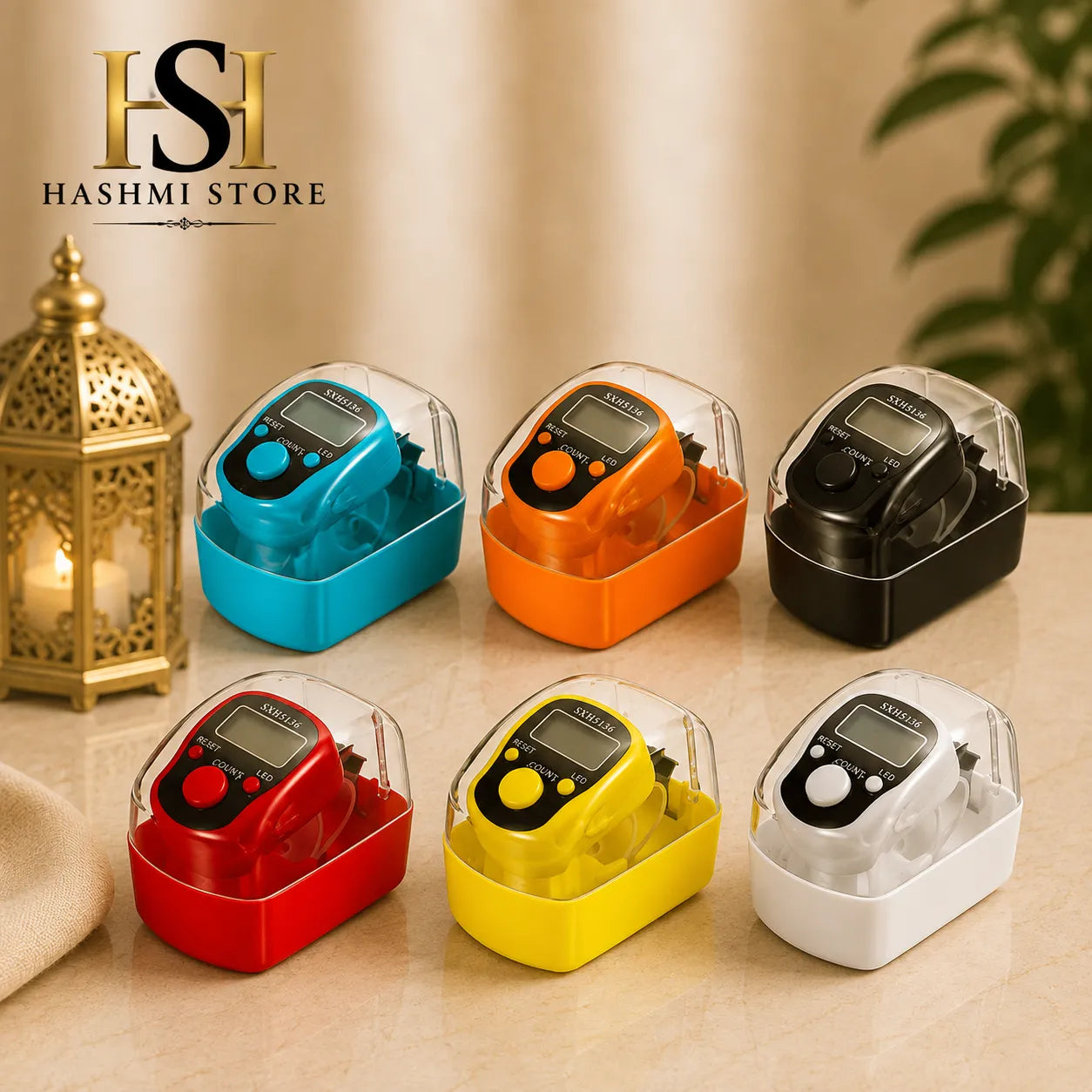 Electronic Zikr Counter with LCD Display 6 Pieces