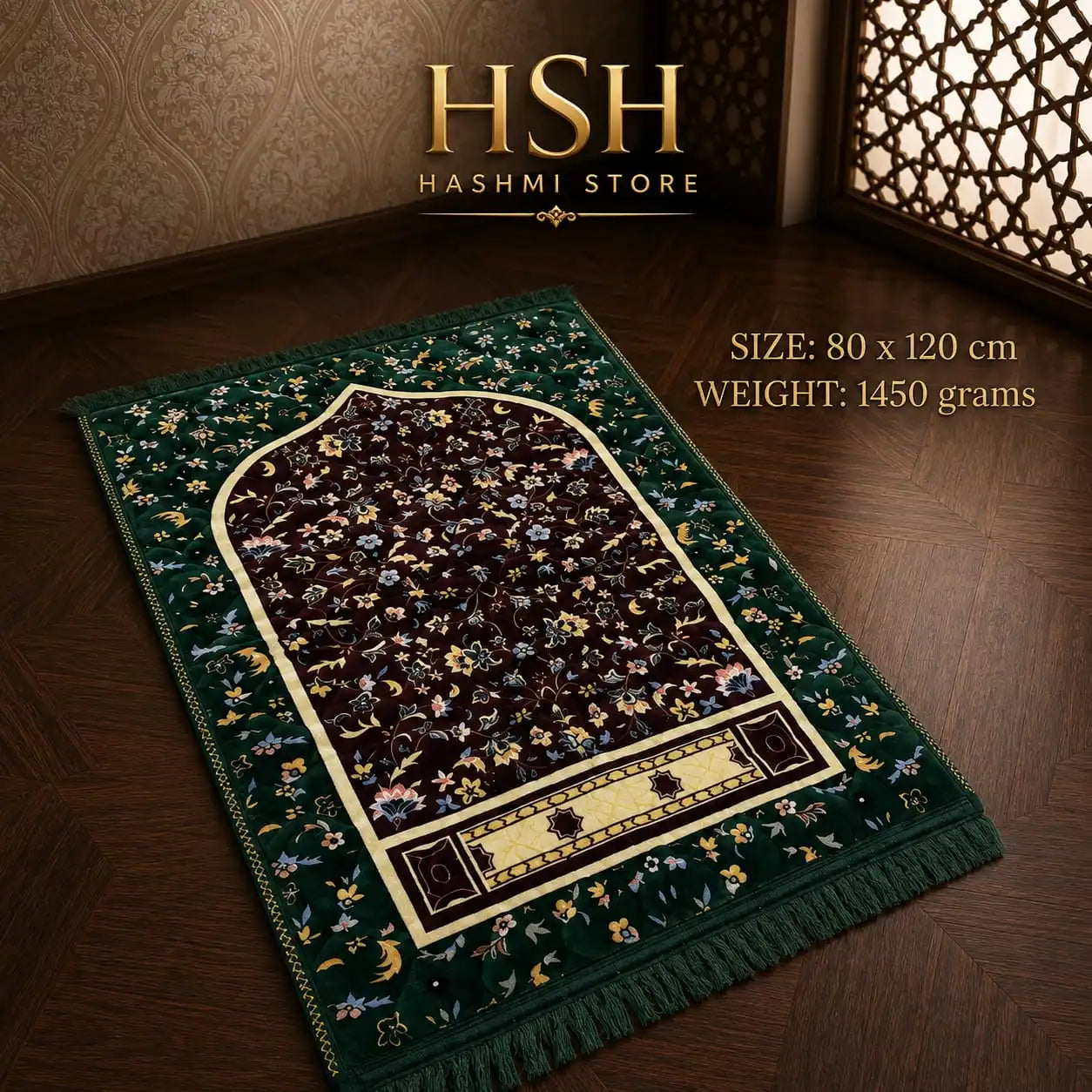 Black, Ivory &amp; Brown with Multicolor Floral Design