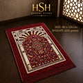 Maroon with Ivory &amp; Multicolor Floral Design